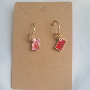 Letters To Santa Half Hoop Earrings